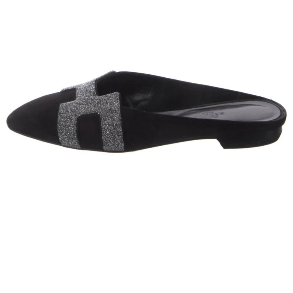 Hermes Roxane Suede Mules - Picture 2 of 6